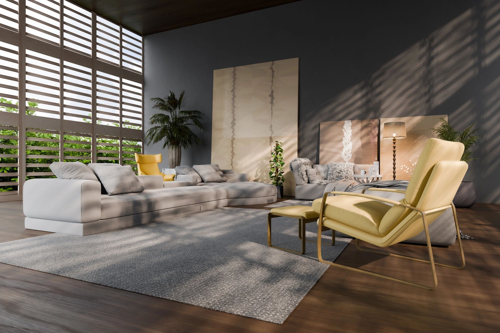 Premium spa-style interior with warm luxury ambiance